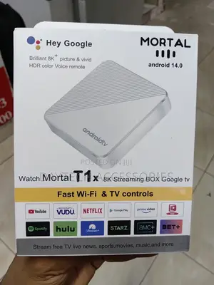 Mortal T1X 8K Streaming Box Running Android 14.0.