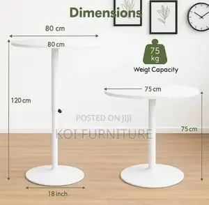 Adjustable Coffee Table | Round Modern Home Office Tables