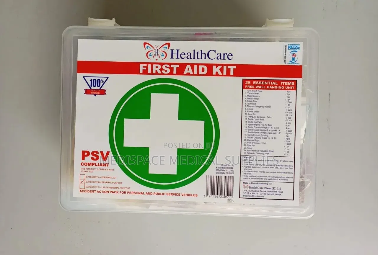 Compact and Portable Medium Equipped First Aid Kit With 25 Essentials