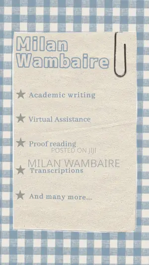 Academic Writing, Transcriptions, Virtual Assistance, Proof Reading