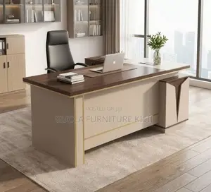 180CM Director's Solid Wood Desk With Extended Storage