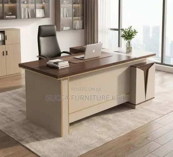 180CM Director's Solid Wood Desk With Extended Storage
