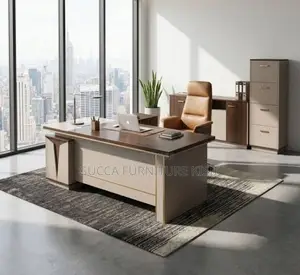 180CM Director's Solid Wood Desk With Extended Storage
