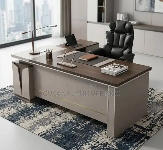 180CM Director's Solid Wood Desk With Extended Storage