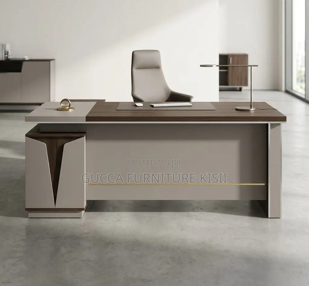 180CM Director's Solid Wood Desk With Extended Storage