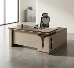 180CM Director's Solid Wood Desk With Extended Storage
