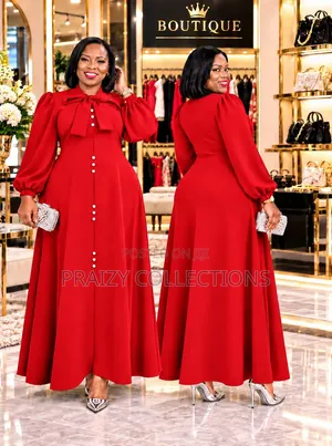 Wow Maxi Dress With a Bow Tie -Unique and Classy