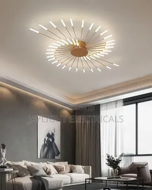 Firework Design LED Ceiling Light Style Semi-Flush Mount Chandelier