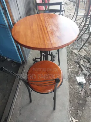 Restaurant Mahogany Top Chairs and Table