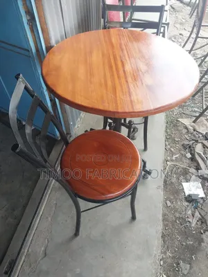 Restaurant Mahogany Top Chairs and Table