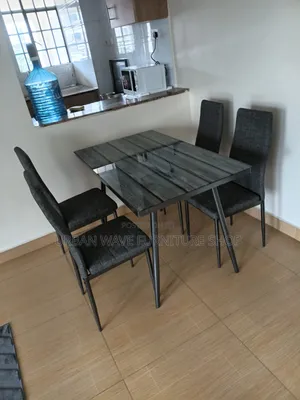 Dark Grey Dining Set