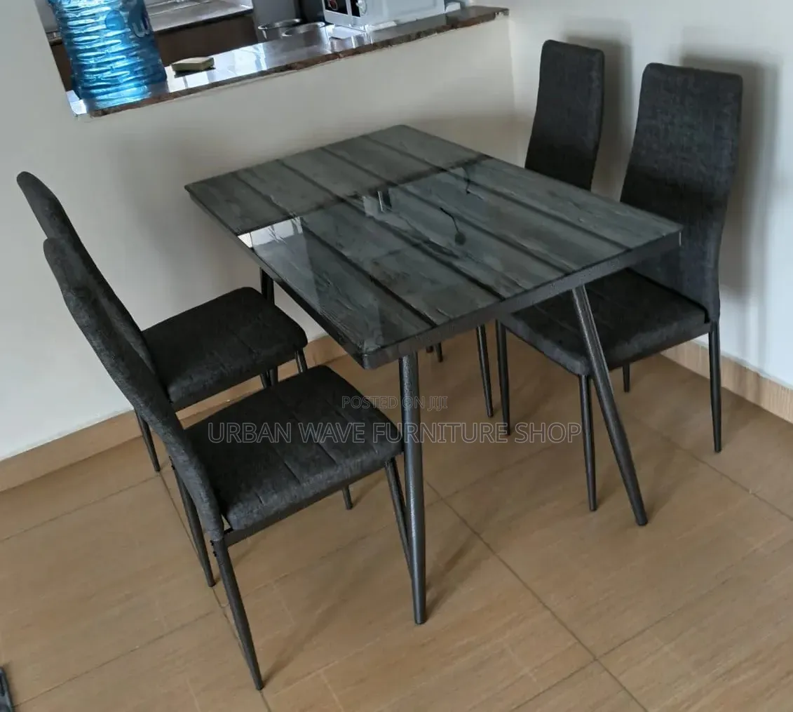 Dark Grey Dining Set