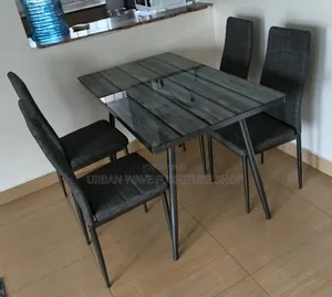 Dark Grey Dining Set