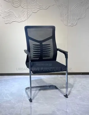 Black Visitors Mesh Chairs