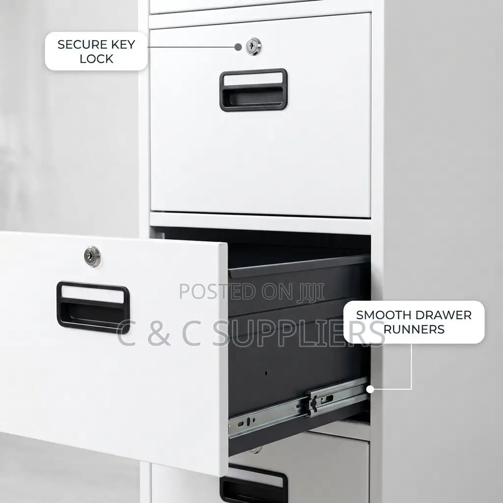 4-Drawer Filling Cabinet With Each Key