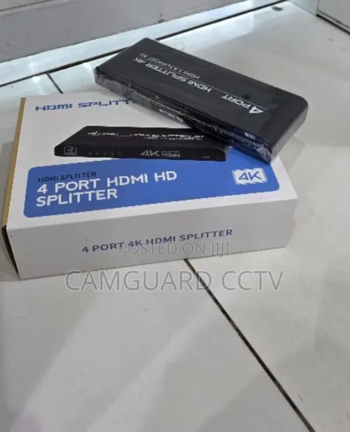 4Port HDMISplitter 4K 1 Input 4 Output Support Dual Monitor Multiplier
