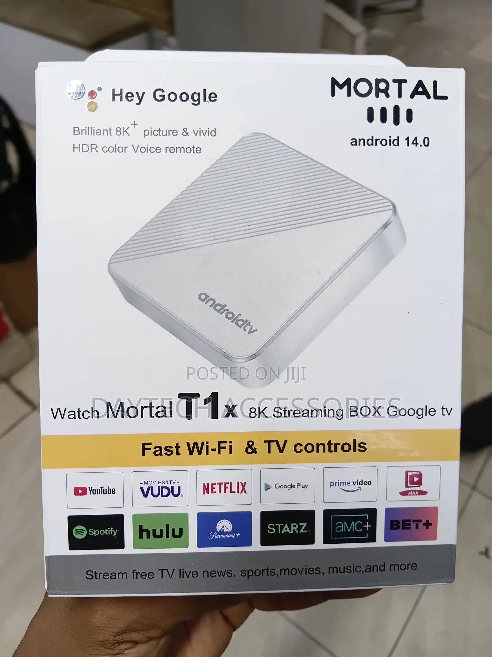 MORTAL T1X 8K Android Streaming Box (16 GB, Quad Core)