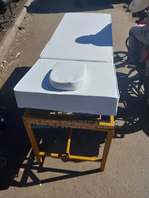 Foldable White and Gold Bed