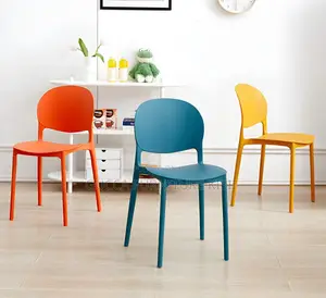 Stackable Patio Ergonomic Low Back Plastic Chair