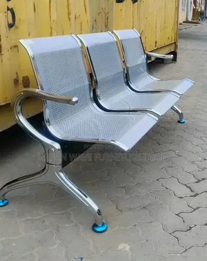 Silver Waiting Bench