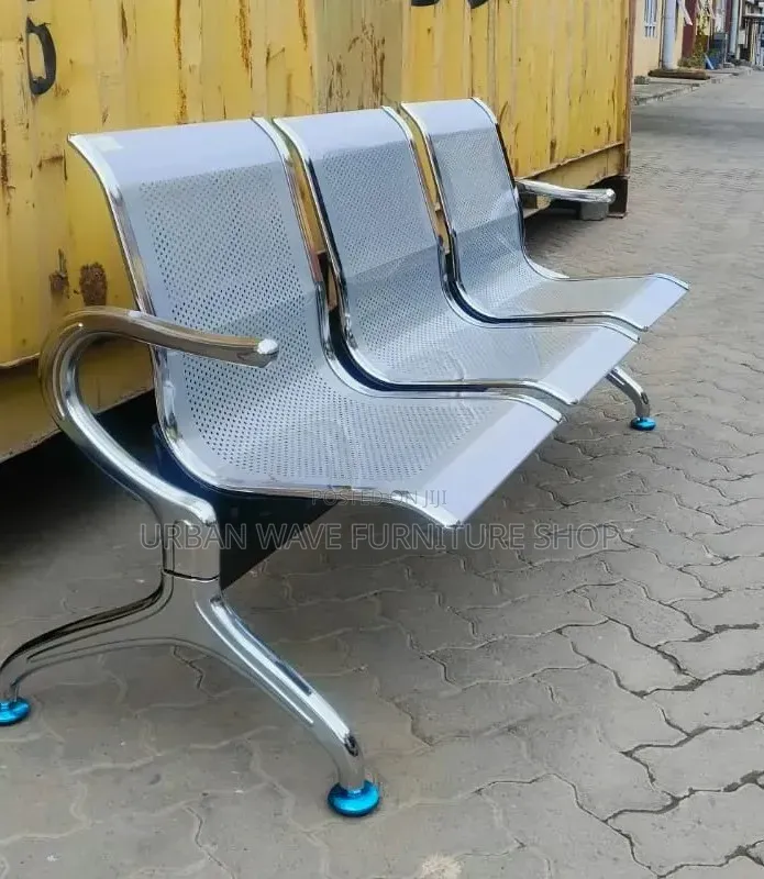 Silver Waiting Bench