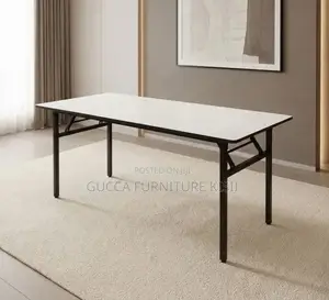 White Multipurpose Foldable 1200mm Custom Table