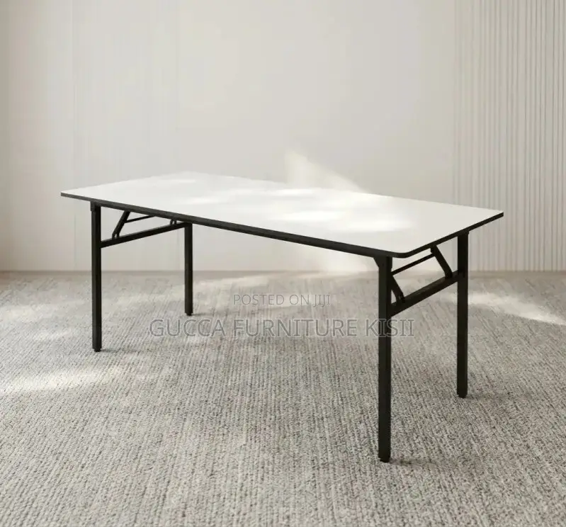 White Multipurpose Foldable 1200mm Custom Table