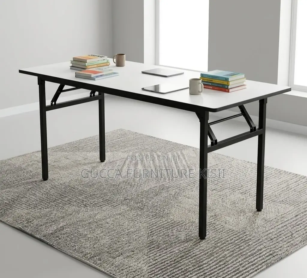 White Multipurpose Foldable 1200mm Custom Table