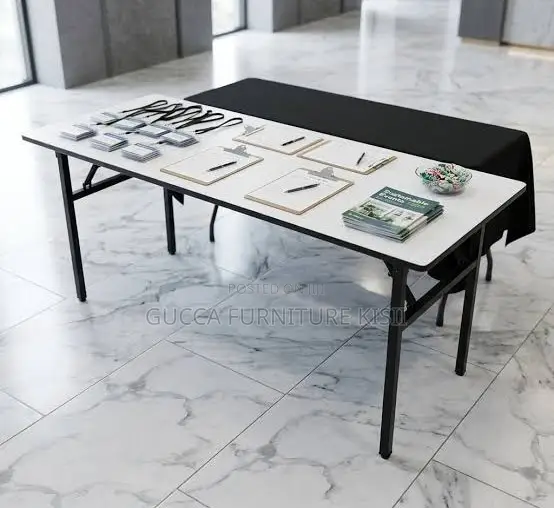 White Multipurpose Foldable 1200mm Custom Table