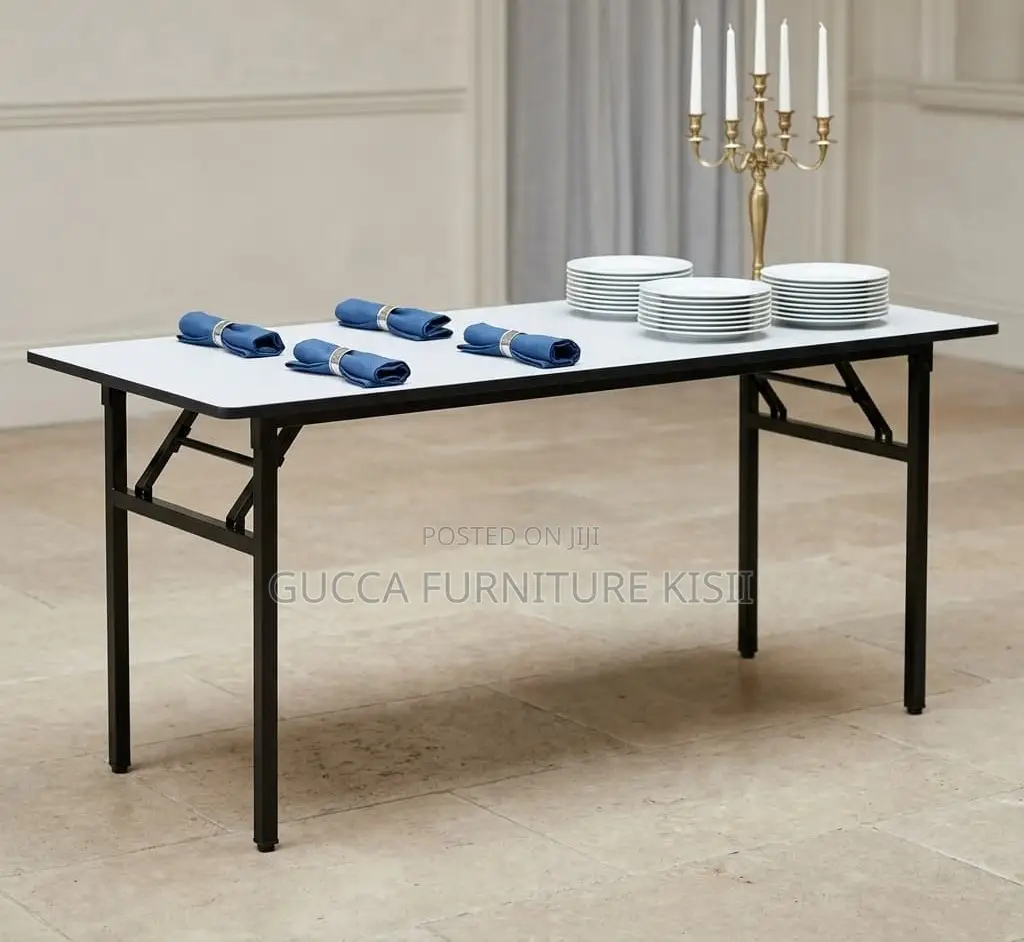 White Multipurpose Foldable 1200mm Custom Table