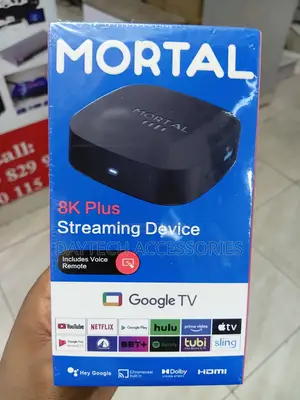 Mortal T1+ 8K Plus Streaming Device Android TV Box.