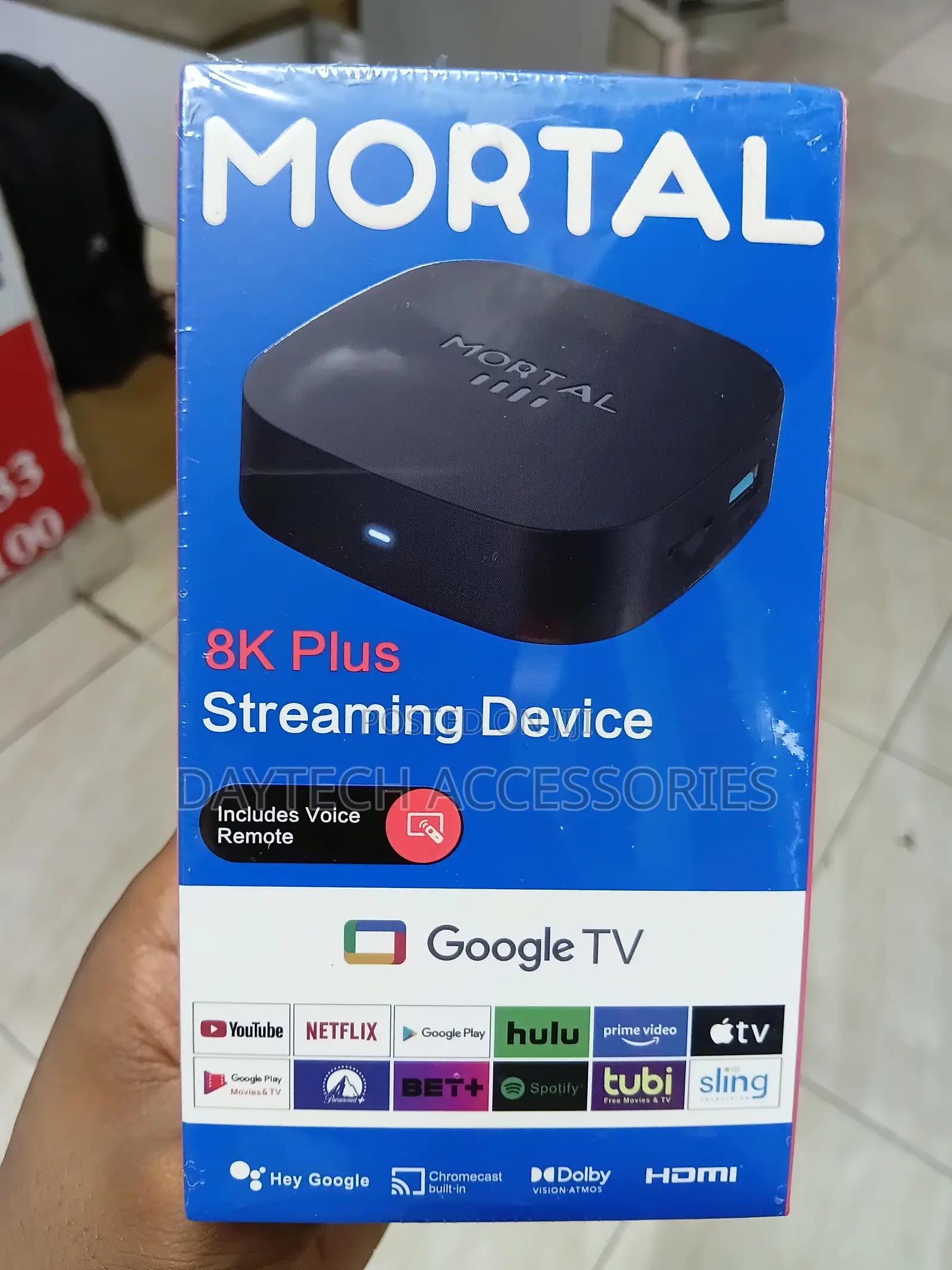 Mortal T1+ 8K Plus Streaming Device Android TV Box.