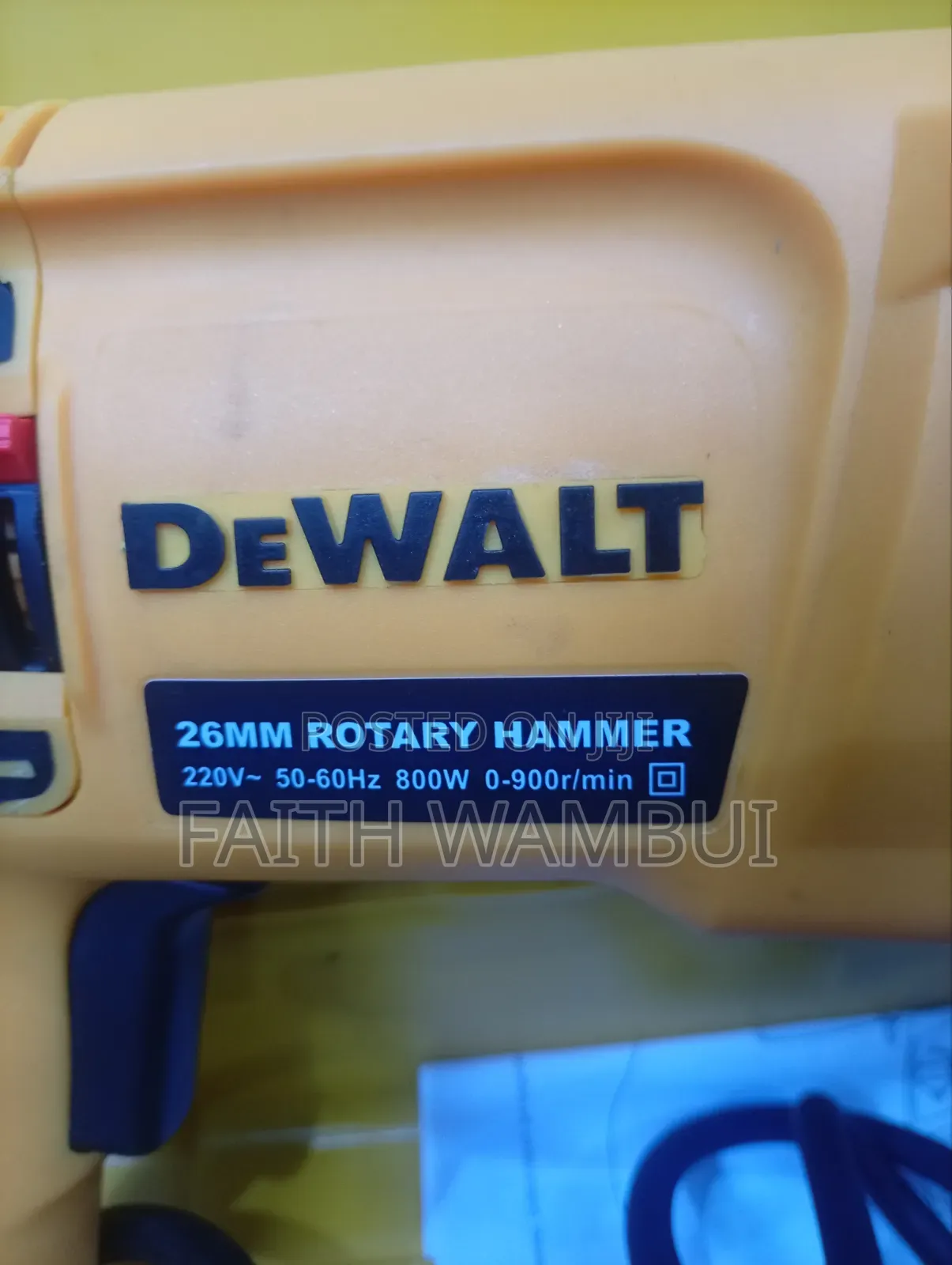 Long Lasting Hammer Drill Machine 800 Watts