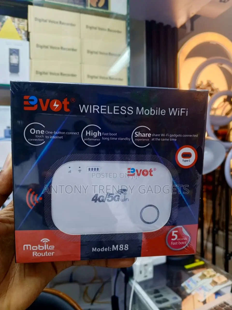 BVOT M88 4G LTE WiFi Router 150Mbps for 10 Devices