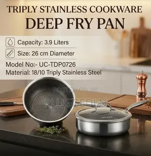 26Cm Stainless Steel Deep Fry Pan.