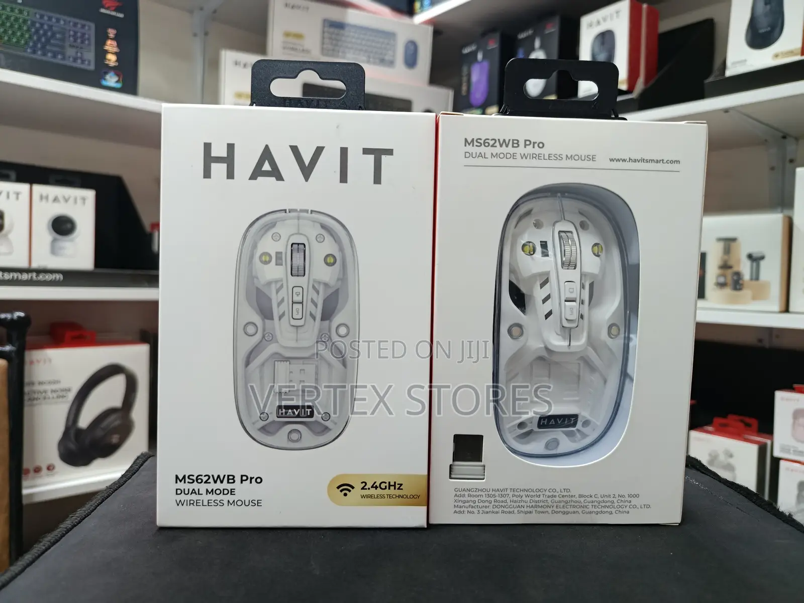 HAVIT Pro Dual Mode Rechargable Mouse-Ms62wb