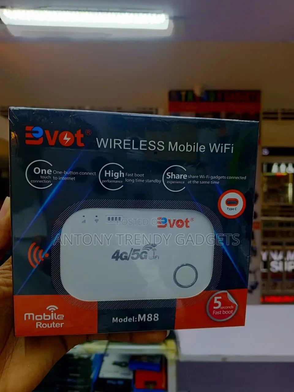 BVOT M88 Portable 4G MiFi Router 150Mbps 10 Devices