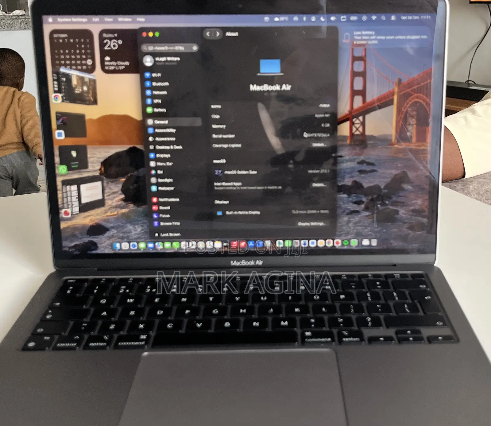 Laptop Apple MacBook Air 2020 8GB Apple M1 SSD 256GB