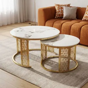 Coffee Table; Large Marble Coffee Table Set