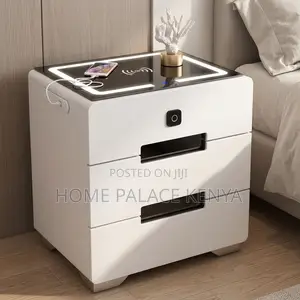 Night Stand; Stylish Bedside Table With Drawers for Modern Bedroom