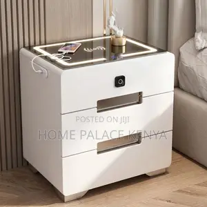 Night Stand; Stylish Bedside Table With Drawers for Modern Bedroom