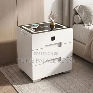 Night Stand; Stylish Bedside Table With Drawers for Modern Bedroom