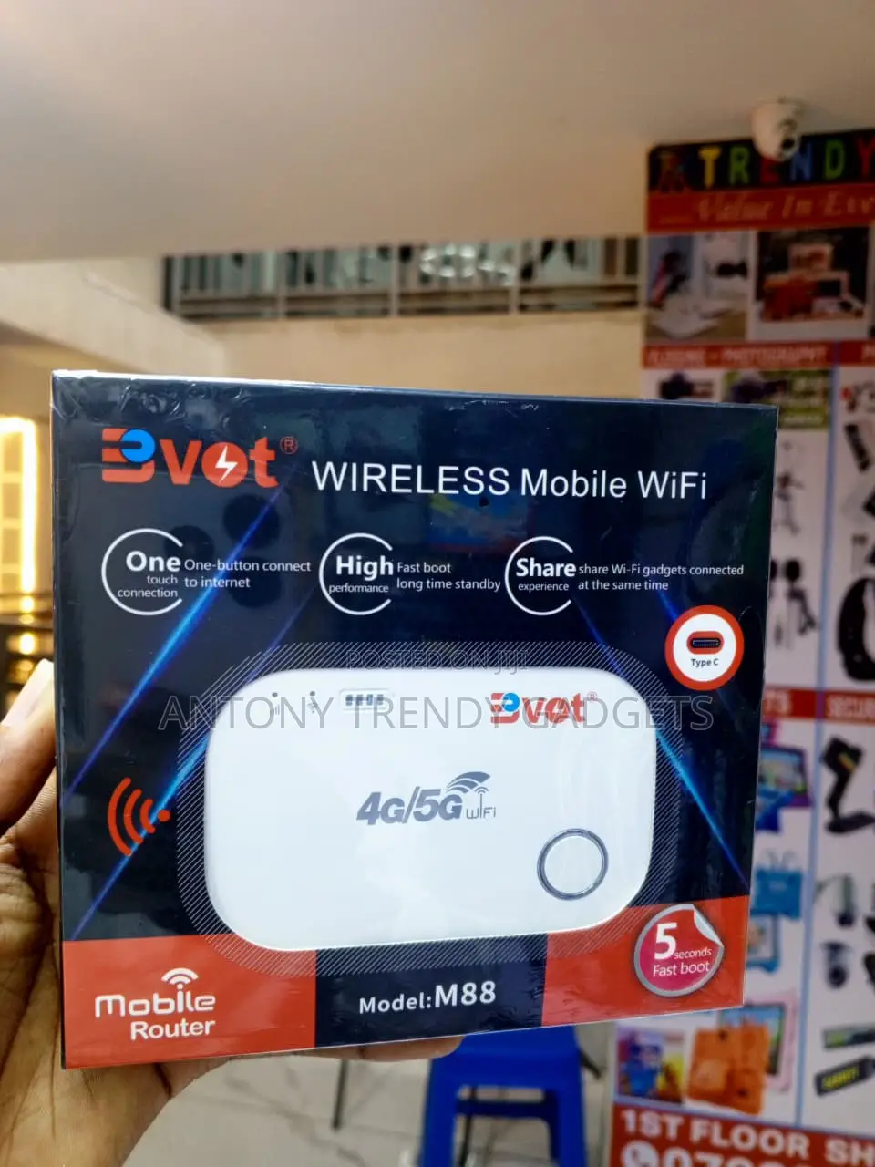 BVOT M88 4G LTE Home WiFi Router 150Mbps 10 Devices