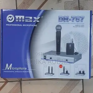 Max Dual 2 in 1 UHF Wireless Microphone System DH-767