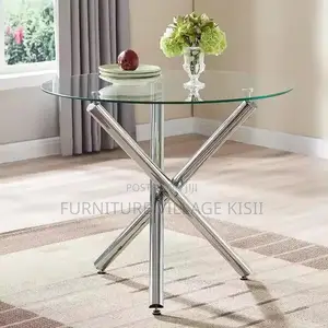 Nordic Round Glass Dining Table