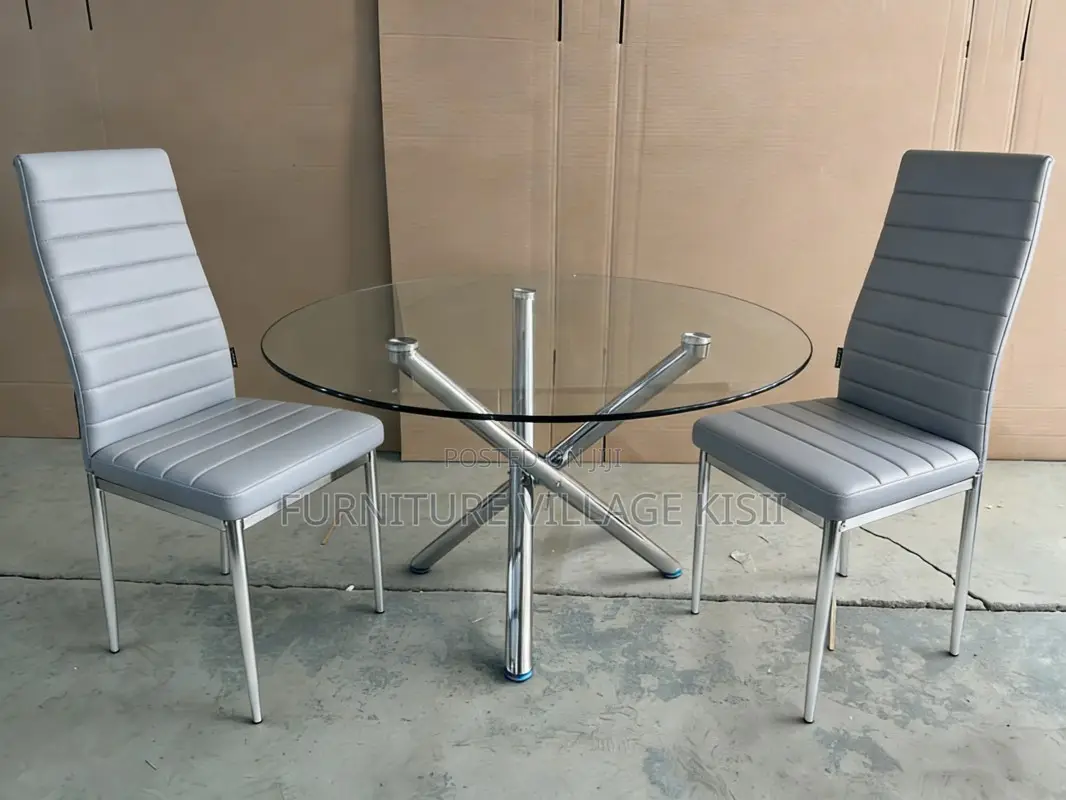 Nordic Round Glass Dining Table