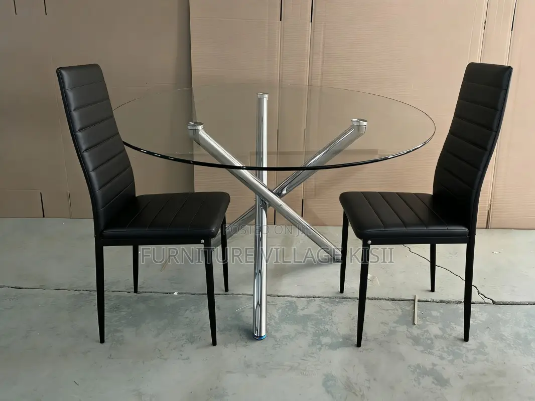 Nordic Round Glass Dining Table