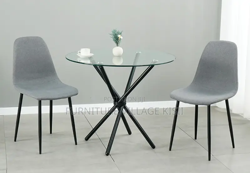 Nordic Round Glass Dining Table