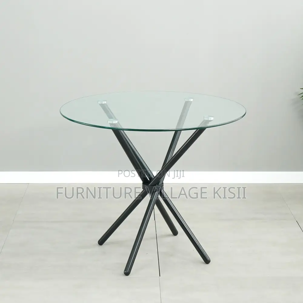 Nordic Round Glass Dining Table