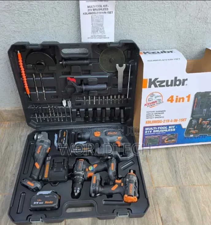 Kzubr 4in1 Cordless Drill Kit/ Kzubr Rechargeable 4in1 Combo Kit